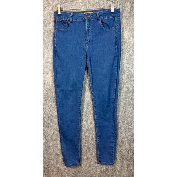 Wax Jean Butt, I Love You Blue Skinny Jeans Size 13 Style 90210 - Picture 1 of 7
